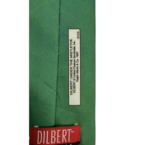 Ralph Marlin Dilbert Softwear Under The Mistletoe Christmas Vintage Necktie - Picture 5 of 7
